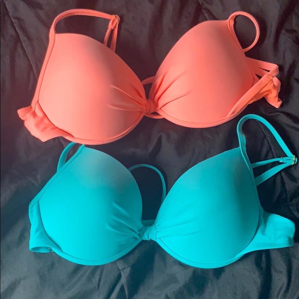 Bright swim tops